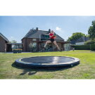 EXIT Silhouette ground sports trampoline ø366cm - green
