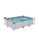 EXIT Soft Grey pool 300x200x65cm with filter pump - grey