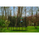 EXIT Silhouette trampoline 244x366cm with ladder - black