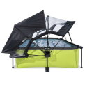 EXIT Lime pool 300x200x65cm with filter pump and dome and canopy - green