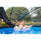 EXIT Black Leather pool ø360x122cm with sand filter pump and dome - black