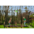 EXIT Silhouette trampoline 244x366cm with ladder - black