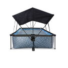 EXIT Stone pool 300x200x65cm with filter pump and canopy - grey