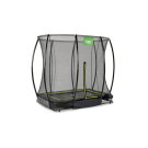 EXIT Silhouette ground trampoline 153x214cm with safety net - black