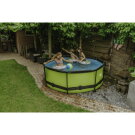 EXIT Lime pool ø244x76cm with filter pump - green