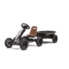EXIT Foxy pedal go-kart with trailer for kids black | from 2 years