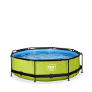 EXIT Lime pool ø300x76cm with filter pump - green