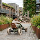 EXIT Foxy go-kart for kids green | pedal go-kart from 2 years