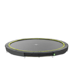 EXIT Silhouette ground sports trampoline ø427cm - black