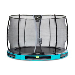 EXIT Elegant Premium ground trampoline ø305cm with Deluxe safety net - blue