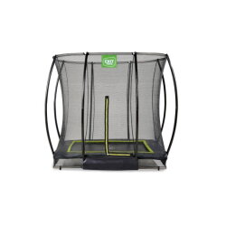 EXIT Silhouette ground trampoline 153x214cm with safety net - black