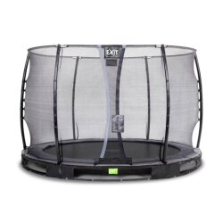 EXIT Elegant ground trampoline ø305cm with Economy safety net - black