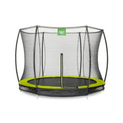 EXIT Silhouette ground trampoline ø244cm with safety net - green