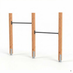 EXIT Linea 85 wooden gym bar double
