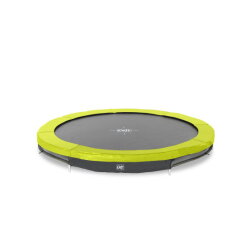 EXIT Silhouette ground sports trampoline ø244cm - green