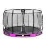 EXIT Elegant Premium ground trampoline ø366cm with Deluxe safety net - purple