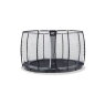 EXIT Supreme ground level trampoline ø305cm with safety net - grey