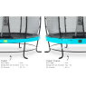 EXIT Elegant Premium trampoline ø305cm with Deluxe safetynet - blue