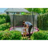 EXIT Silhouette ground trampoline ø366cm with safety net - pink