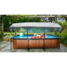 EXIT Lime pool 300x200x65cm with filter pump and dome - green