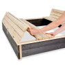 EXIT Aksent wooden sandpit 136x132cm