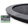 EXIT InTerra ground-level trampoline ø305cm - grey