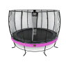 EXIT Elegant Premium trampoline ø366cm with Deluxe safetynet - purple