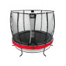 EXIT Elegant Premium trampoline ø305cm with Deluxe safetynet - red