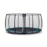 EXIT Supreme ground level trampoline ø366cm with safety net - green