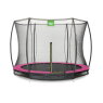 EXIT Silhouette ground trampoline ø305cm with safety net - pink
