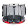 EXIT Elegant Premium ground trampoline ø305cm with Deluxe safety net - red