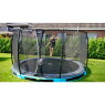 EXIT Elegant ground trampoline ø427cm with Economy safety net - blue