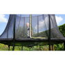 EXIT Silhouette trampoline 153x214cm with ladder - black