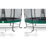EXIT Elegant Premium trampoline ø366cm with Deluxe safetynet - green