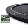 EXIT Supreme ground level trampoline ø305cm with safety net - black