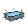EXIT Stone pool 300x200x65cm with filter pump - grey
