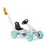 EXIT Foxy Club pedal go-kart with trailer - white