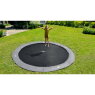 EXIT InTerra ground-level trampoline ø366cm - grey