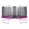 EXIT Twist trampoline ø427cm - pink/grey