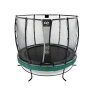 EXIT Elegant Premium trampoline ø305cm with Deluxe safetynet - green