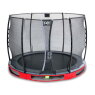EXIT Elegant ground trampoline ø305cm with Economy safety net - red