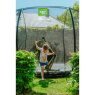 EXIT Silhouette ground trampoline ø427cm with safety net - black