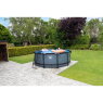EXIT Stone pool ø360x122cm with filter pump - grey