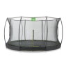 EXIT Silhouette ground trampoline ø366cm with safety net - black