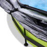 EXIT Lime pool ø360x76cm with filter pump and dome and canopy - green