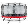 EXIT Elegant Premium trampoline ø427cm with Deluxe safetynet - red