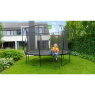 EXIT Silhouette trampoline ø244cm with ladder - black