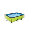 EXIT Lime pool 220x150x65cm with filter pump - green