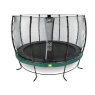 EXIT Elegant trampoline ø366cm with Economy safetynet - green