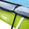 EXIT Lime pool 300x200x65cm with filter pump and dome - green